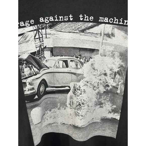 Rage Against the Machine Washed Vintage Reprint Oneita Tag Long Sleeve T-shirt - Picture 3 of 5
